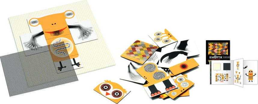 Magnetická skládačka s optickým klamem Djeco Animonster DJECO