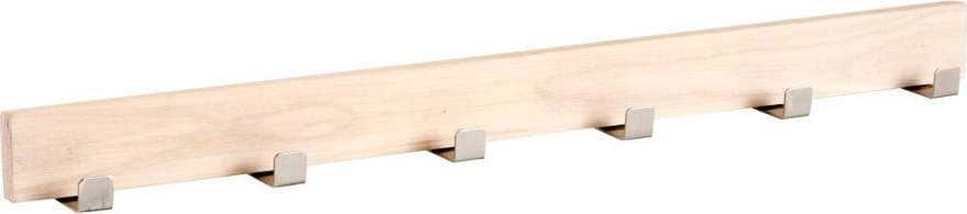 Matně lakovaný dubový věšák se 6 háčky Rowico Sol Rowico