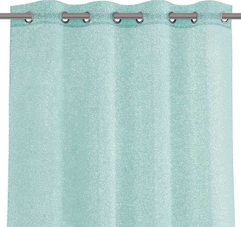 Mátově zelený závěs AmeliaHome Lumina Eyelets