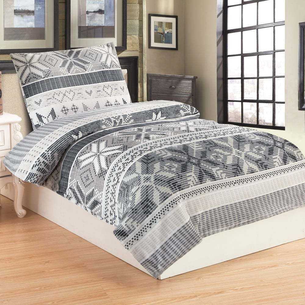 Mikroplyšové povlečení My House Snowflake