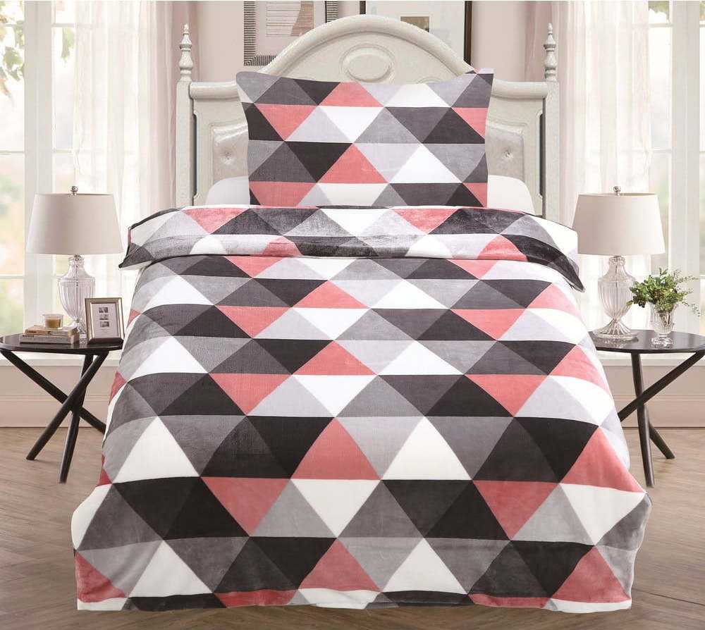 Mikroplyšové povlečení My House Trion