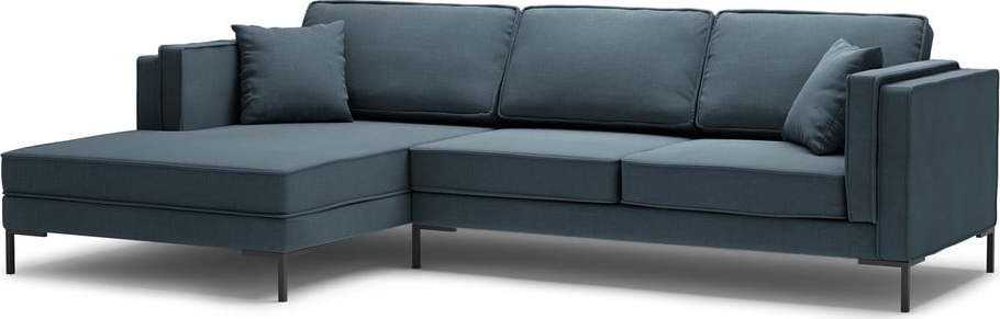 Modrá rohová pohovka Milo Casa Attilio