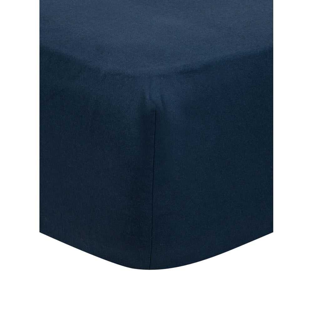 Modré flanelové prostěradlo Port Maine Erica