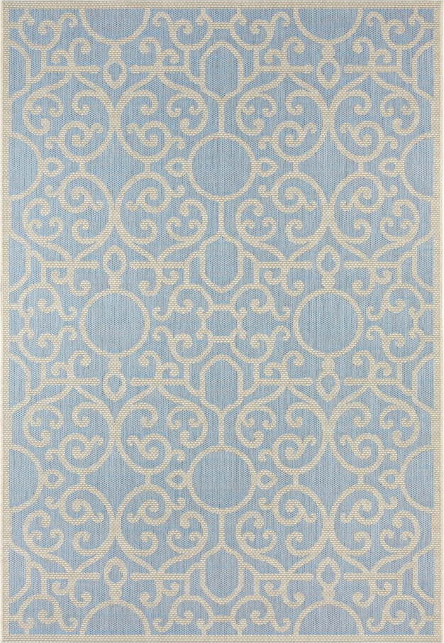 Modro-béžový venkovní koberec NORTHRUGS Nebo