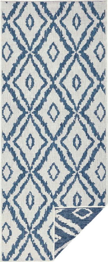 Modro-bílý venkovní koberec NORTHRUGS Rio