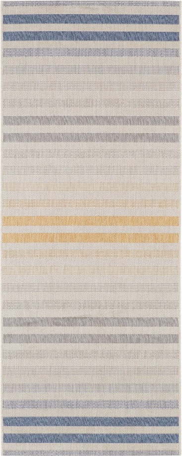 Modro-oranžový venkovní koberec NORTHRUGS Paros