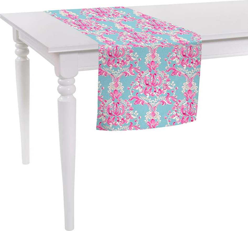 Modro-růžový běhoun na stůl Mike & Co. NEW YORK Butterflies