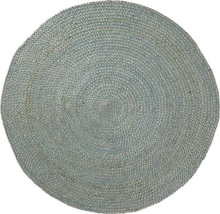 Modrý jutový koberec Kave Home Dip