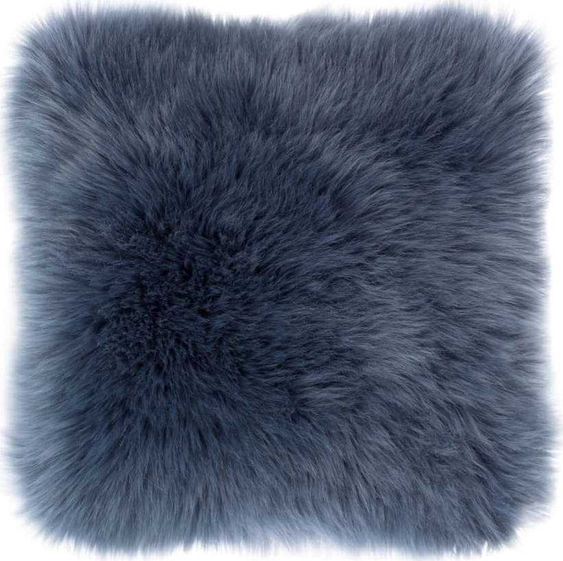 Modrý polštář Tiseco Home Studio Sheepskin