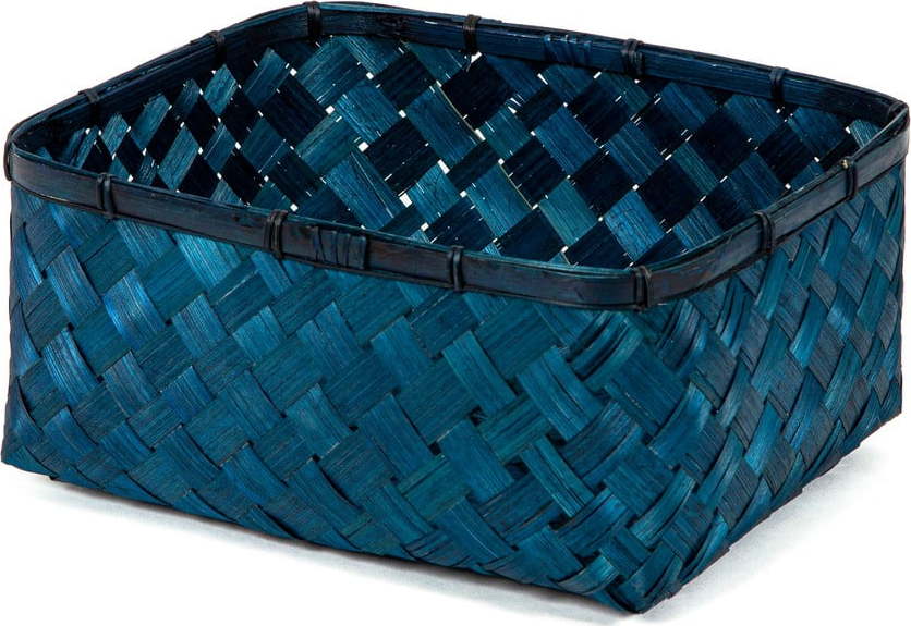 Modrý úložný košík z bambusu Compactor Compactor