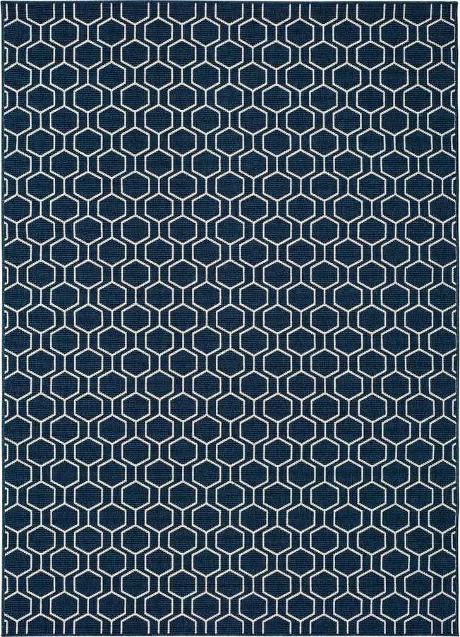 Modrý venkovní koberec Universal Clhoe