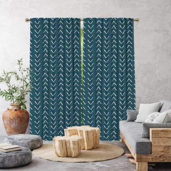Modrý závěs 260x140 cm - Cipcici Cipcici
