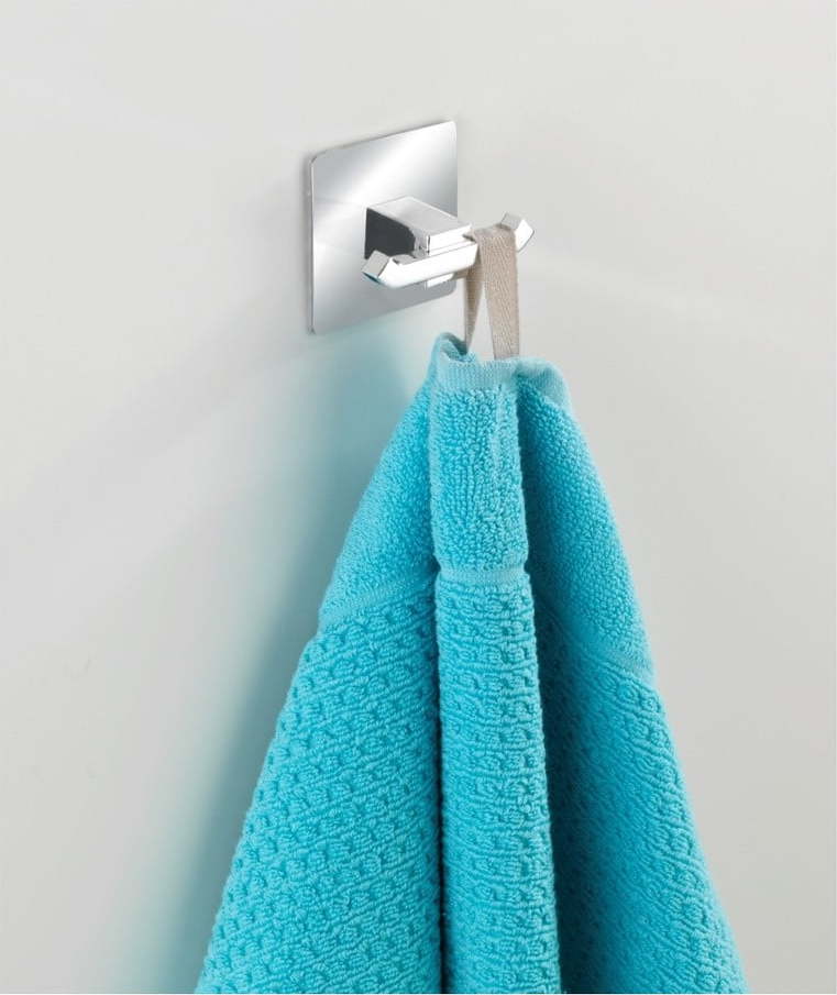 Nalepovací dvojitý nástěnný háček Wenko Quadro WENKO