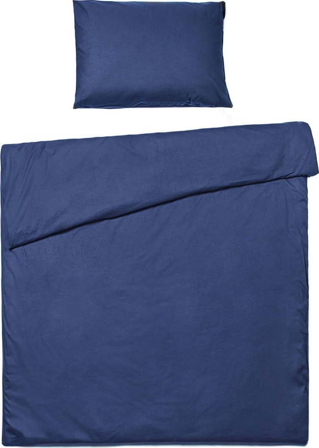 Námořnicky modré bavlněné povlečení na jednolůžko Bonami Selection