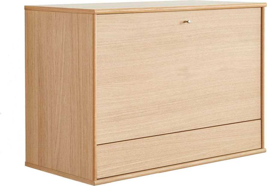 Nástěnná multifunkční skříňka podýhovaná dubem Mistral 004 Hammel Furniture