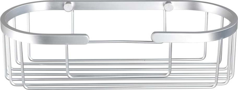 Nástěnná polička do koupelny ve stříbrné barvě Wenko Gomo WENKO