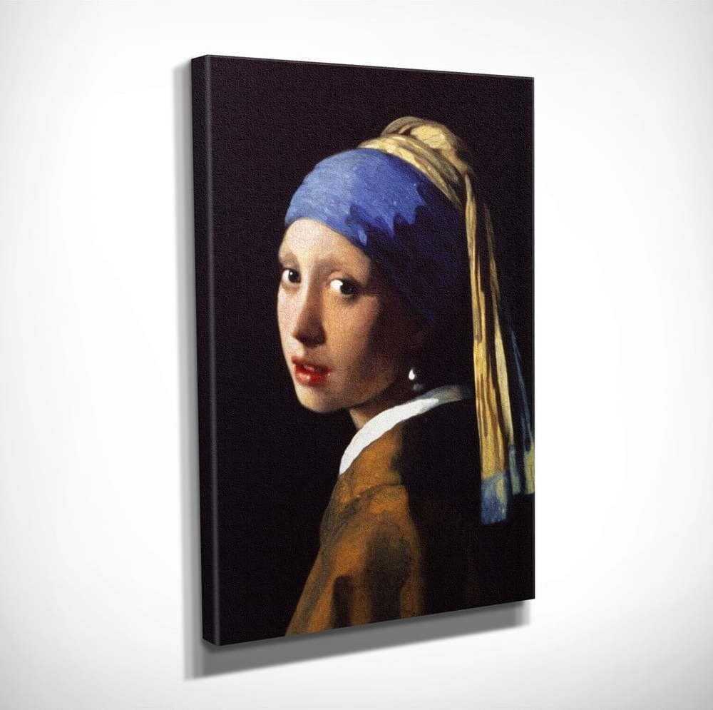 Nástěnná reprodukce na plátně Johannes Vermeer The Girl with Pearl