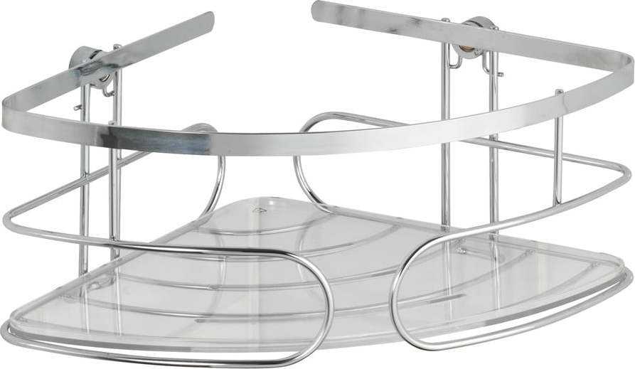 Nástěnná rohová police z nerezové oceli Wenko Premium