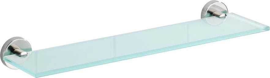 Nástěnná skleněná police s úchyty z nerezové oceli Wenko Bosio WENKO