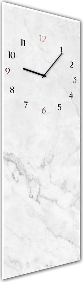 Nástěnné hodiny Styler Glassclock Marble