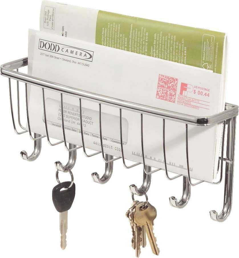 Nástěnný věšák na klíče s přihrádkou na dopisy iDesign York Lyra