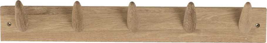 Nástěnný věšák na oblečení z dubového dřeva Canett Uno