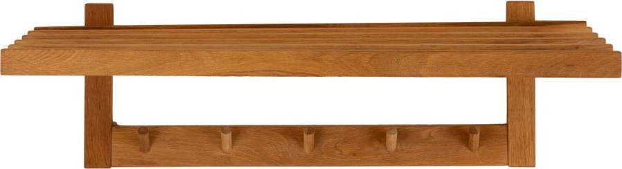Nástěnný věšák z masivního dubového dřeva Canett Uno