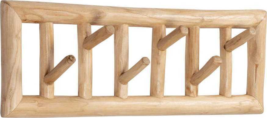 Nástěnný věšák z teakového dřeva Kave Home Athina Kave Home