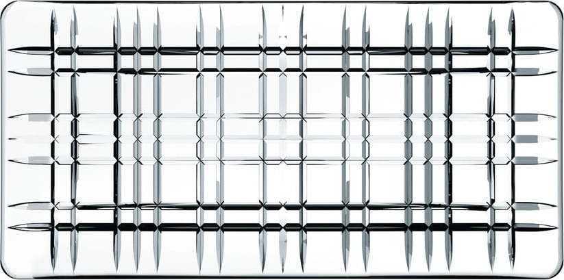 Obdélníkový servírovací tác z křišťálového skla Nachtmann Square Plate