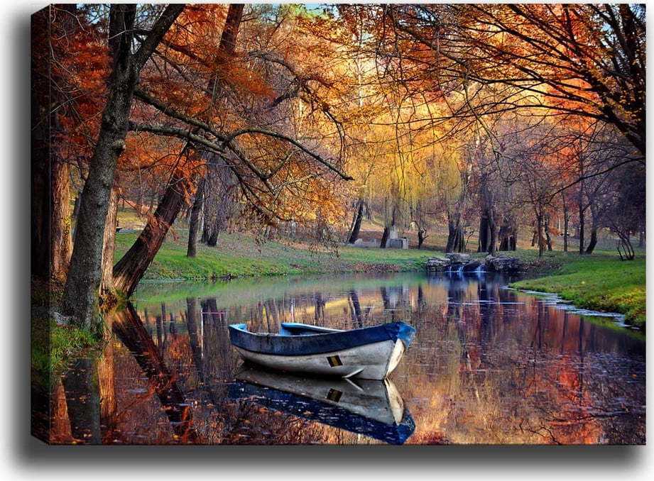 Obraz Tablo Center Boat Lake