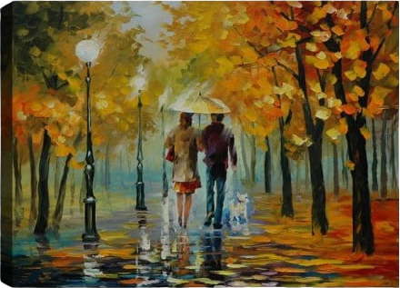 Obraz Tablo Center Rainy Walk