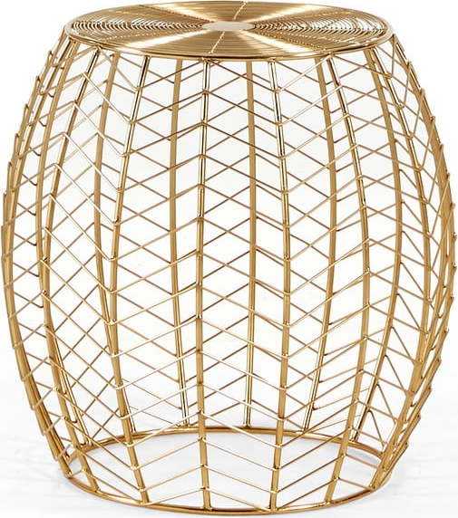 Odkládací stolek v barvě mosazi Kave Home Ronna Kave Home