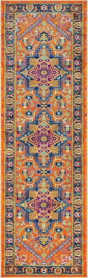 Oranžový běhoun Webtappeti Sopi