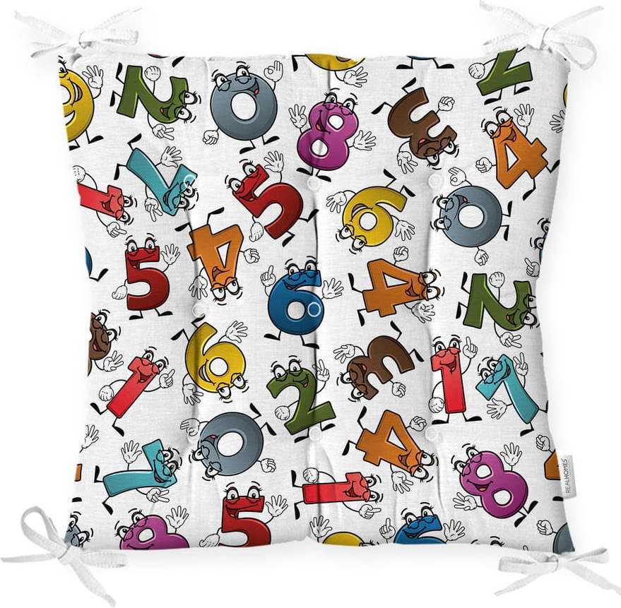 Podsedák s příměsí bavlny Minimalist Cushion Covers Crazy Numbers