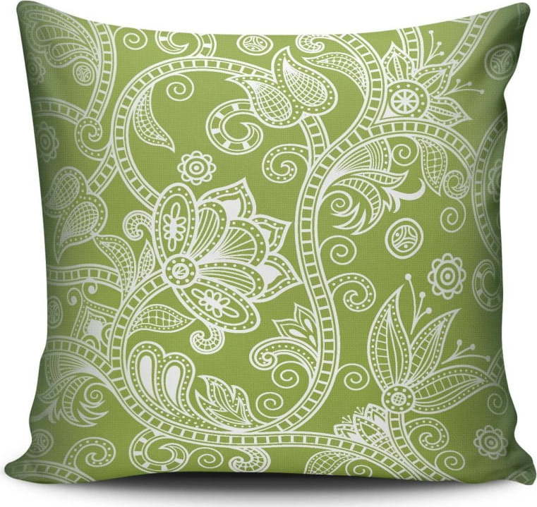 Polštář s výplní White on Green