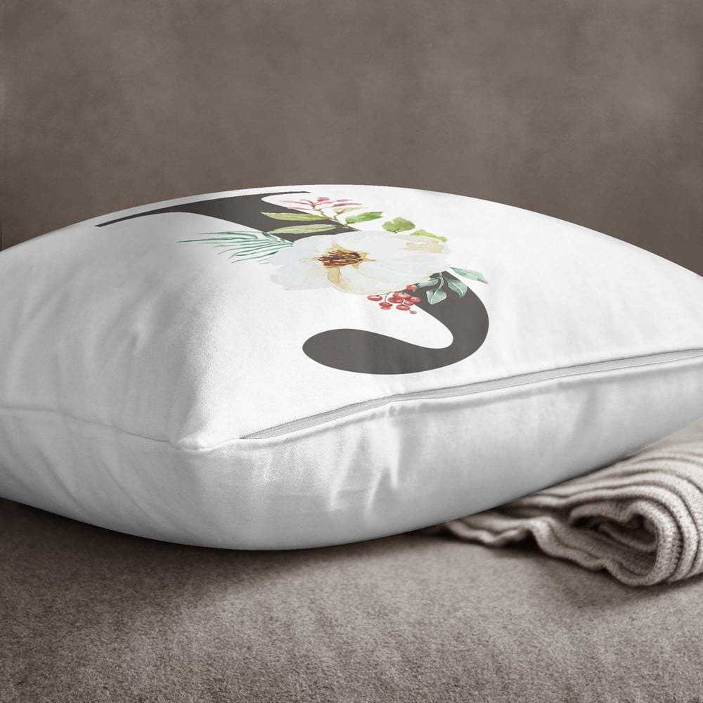 Povlak na polštář Minimalist Cushion Covers Floral Alphabet J
