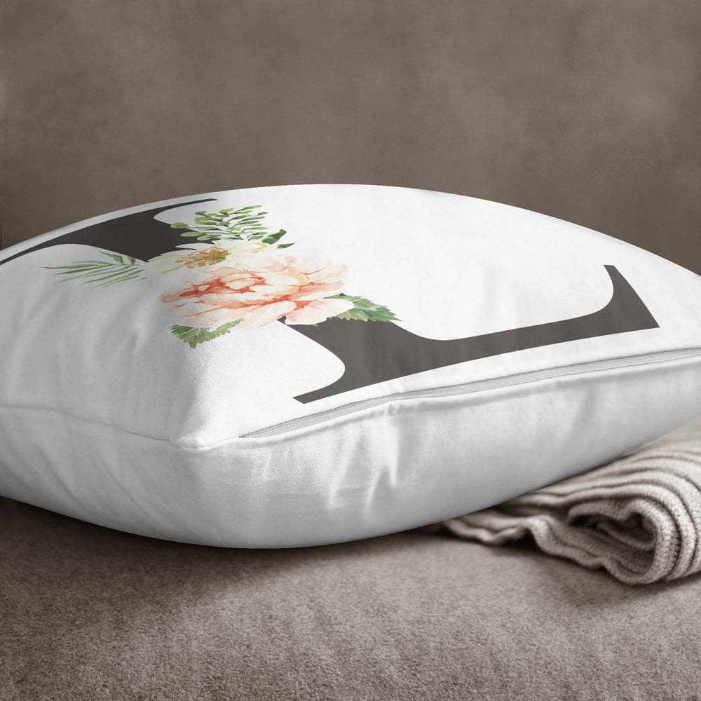 Povlak na polštář Minimalist Cushion Covers Floral Alphabet L
