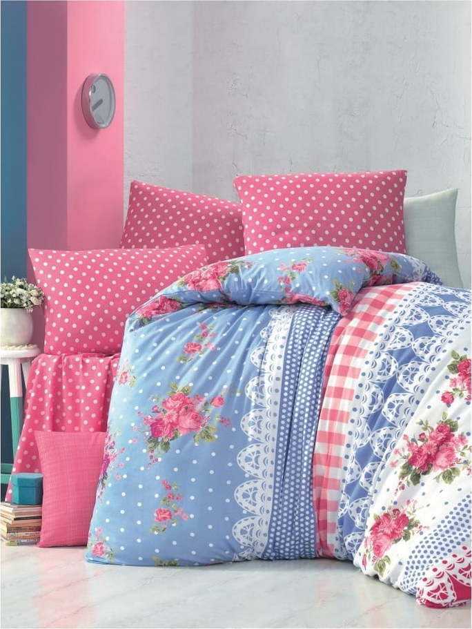 Povlečení na dvoulůžko s prostěradlem a 2 povlaky na polštáře Garden