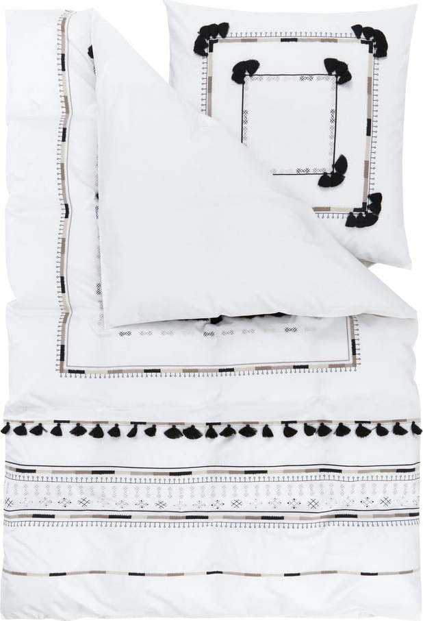 Povlečení na dvoulůžko z bavlněného perkálu Westwing Collection