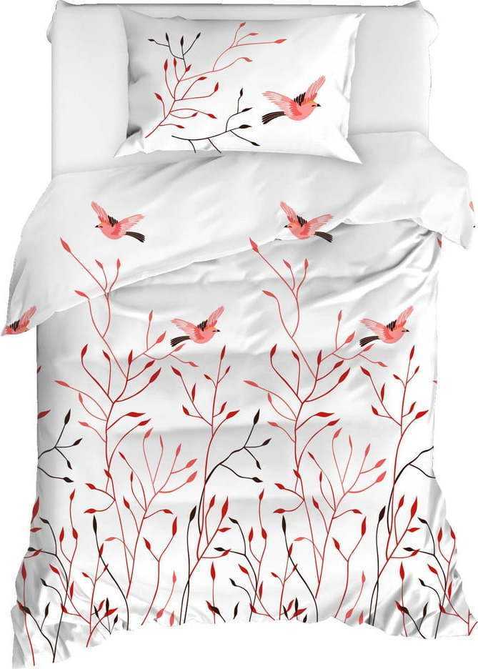 Povlečení na jednolůžko z ranforce bavlny Mijolnir Fidella Pink