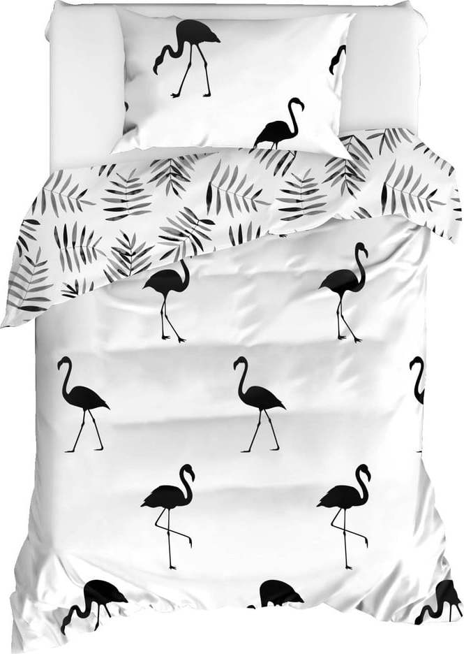 Povlečení na jednolůžko z ranforce bavlny Mijolnir Hope Black