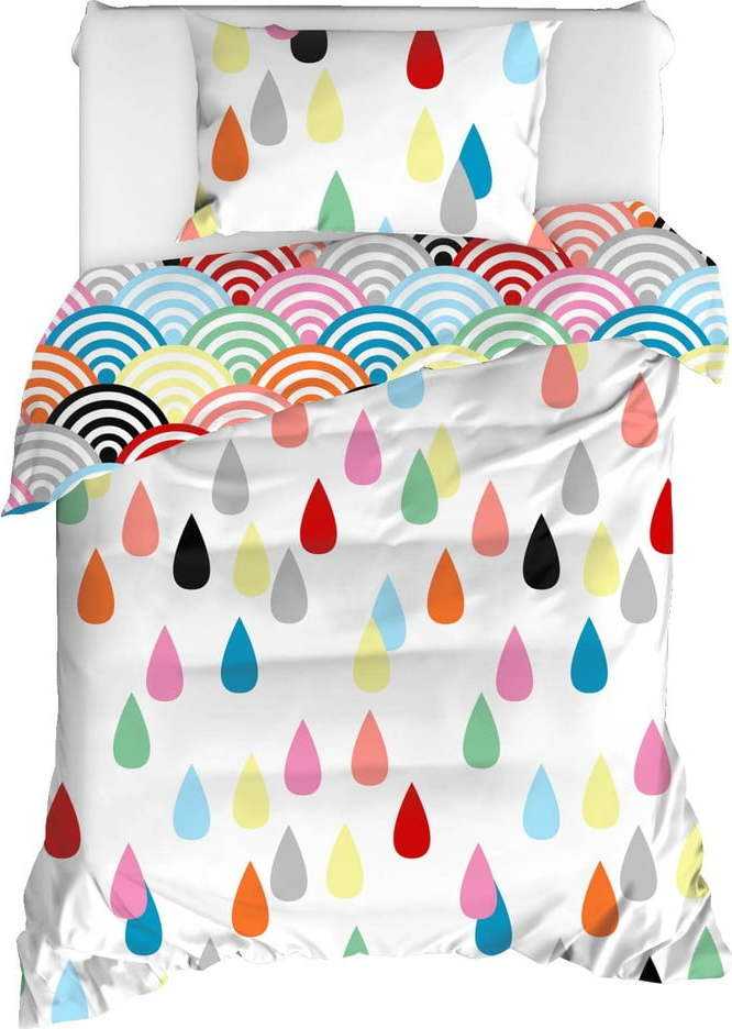 Povlečení na jednolůžko z ranforce bavlny Mijolnir Vendula Mix