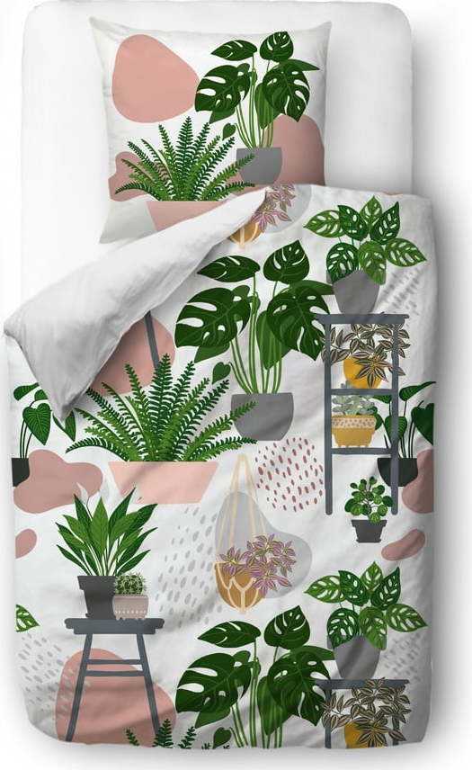 Povlečení z bavlněného saténu Butter Kings Green Home