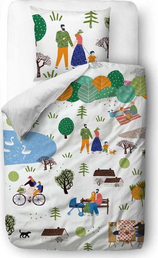 Povlečení z bavlněného saténu Butter Kings Nature In Town