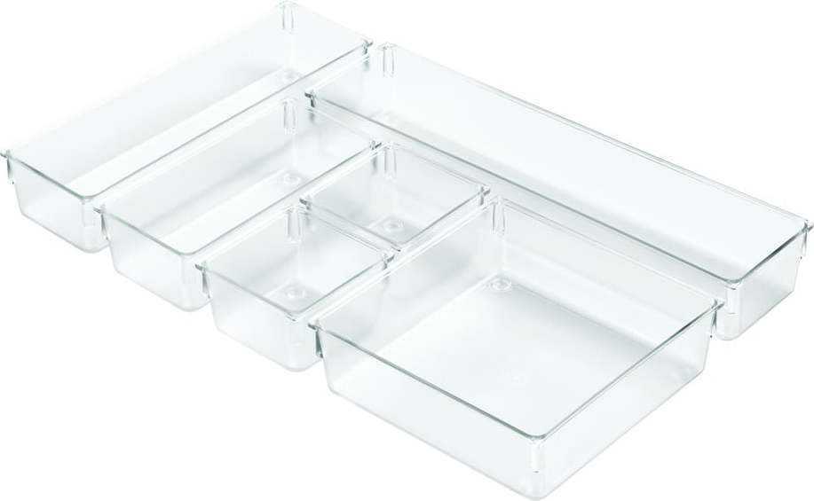 Průhledný organizér s přihrádkami iDesign