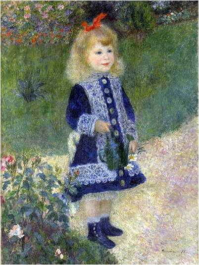 Reprodukce obrazu Auguste Renoir - A Girl with a Watering Can