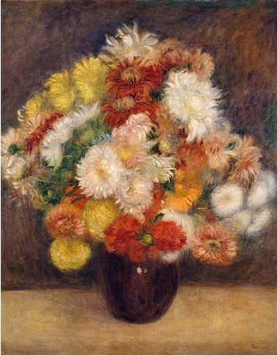 Reprodukce obrazu Auguste Renoir - Bouquet of Chrysanthemums