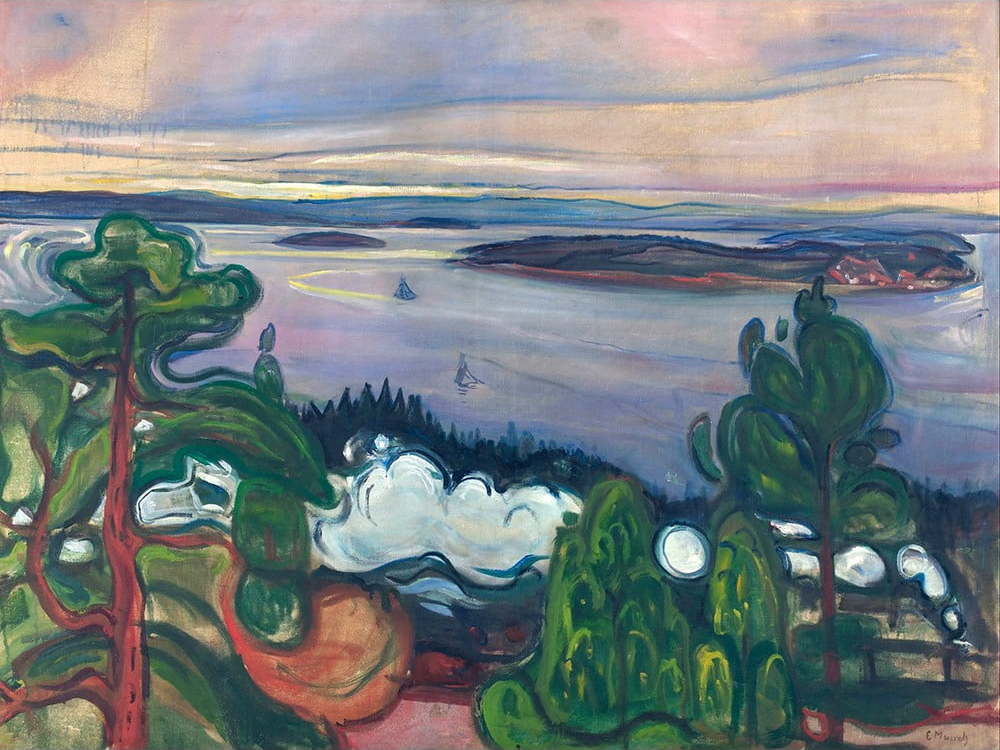 Reprodukce obrazu Edvard Munch - Train Smoke