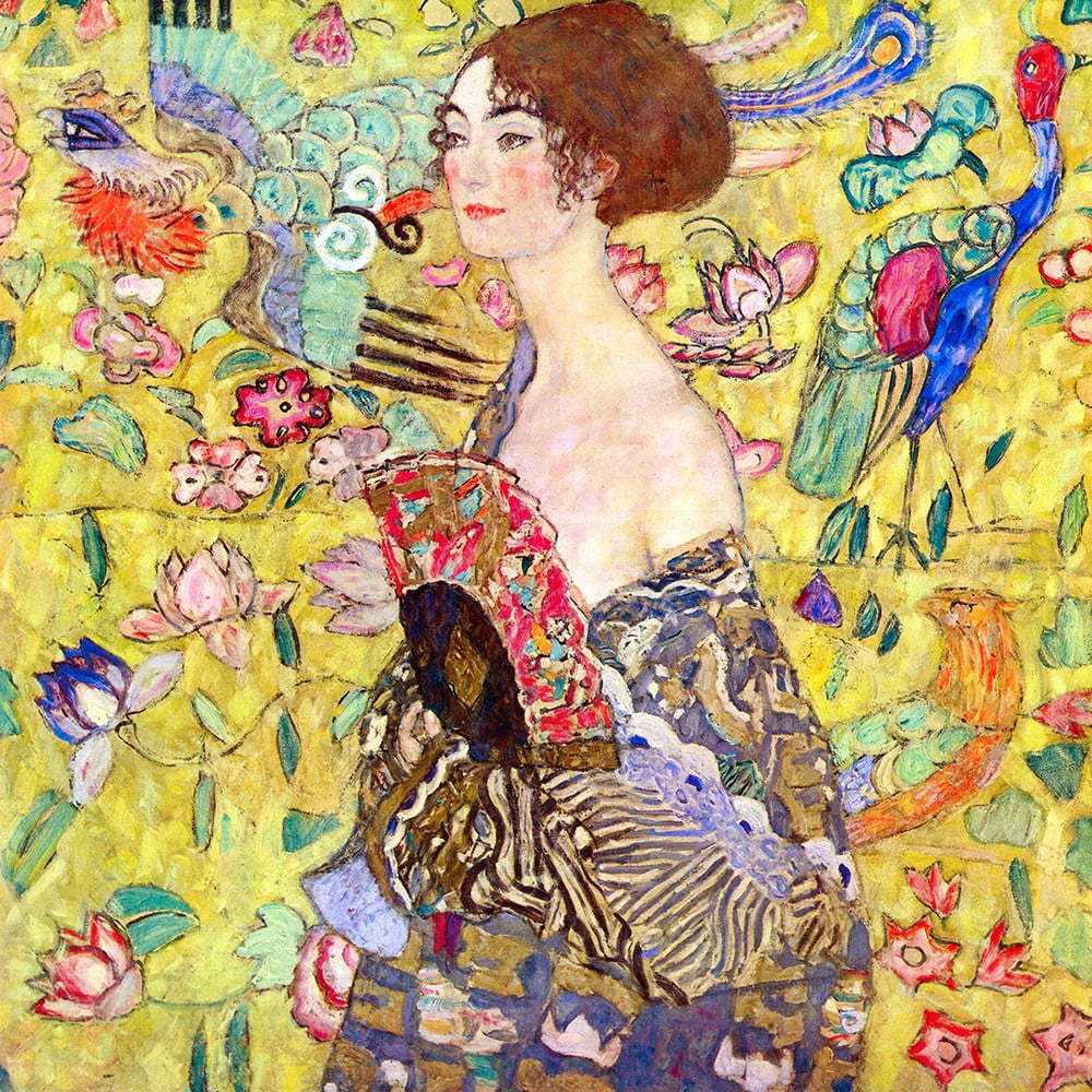 Reprodukce obrazu Gustav Klimt Lady With Fan