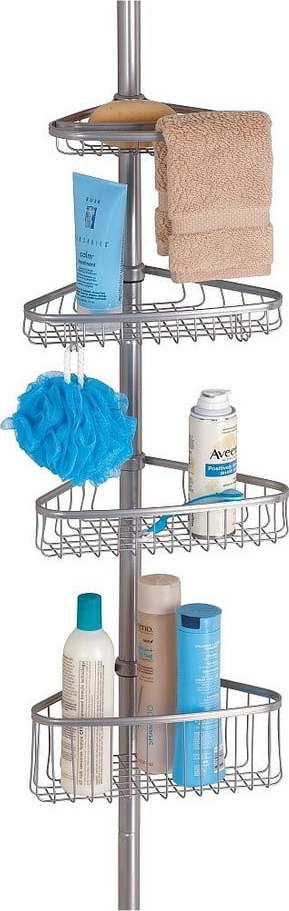 Rohová koupelnová teleskopická polička iDesign York iDesign